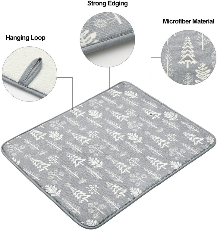 Kitchen Drying Mat Cups Dishes Cutting Board Absorbent Placemat | Bowlift