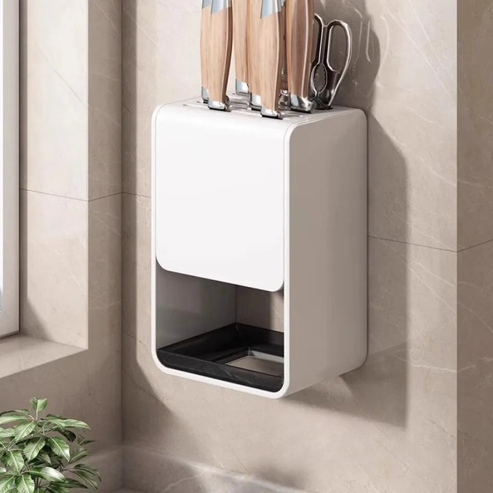 Kitchen Knife Holder Multifunctional No-Drill Household Storage Rack | Bowlift
