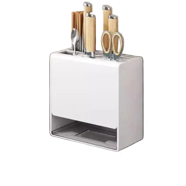 Kitchen Knife Holder Multifunctional No-Drill Household Storage Rack | Bowlift