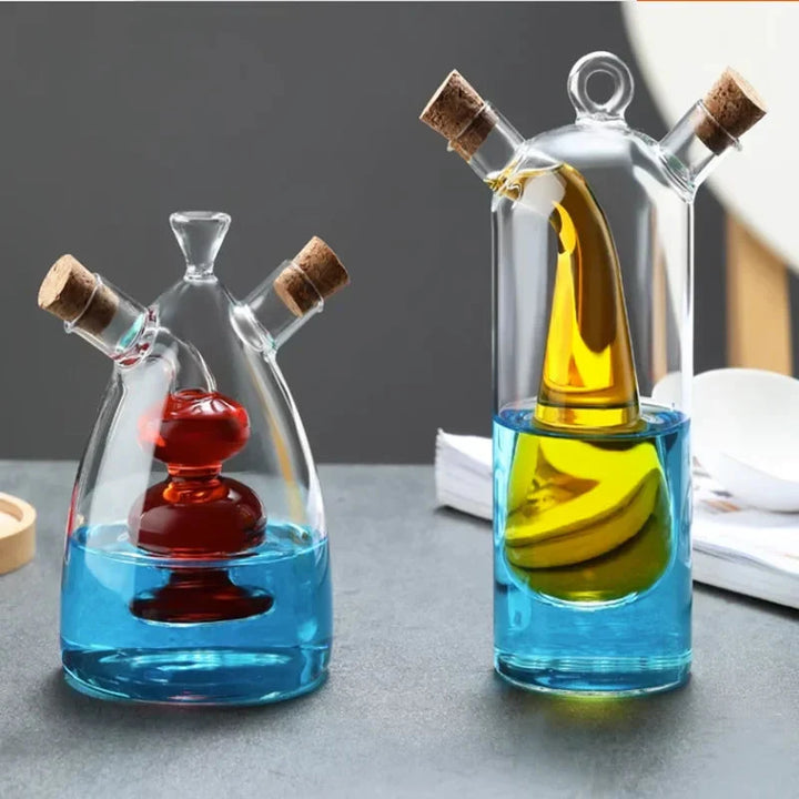 Kitchen Storage Sealed Bottles Double-layer 2-in-1 Glass Bottles | Bowlift