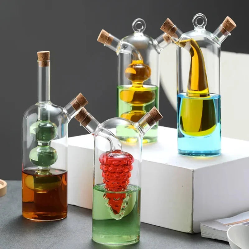 Kitchen Storage Sealed Bottles Double-layer 2-in-1 Glass Bottles | Bowlift