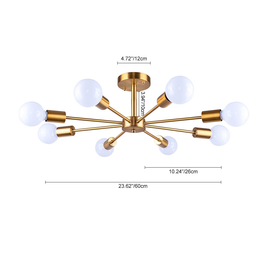 BowLift | Sputnik Chandelier for Semi-Recessed Installation