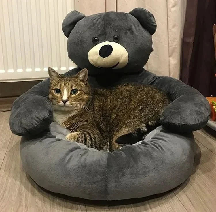 BowLift | SAMIYA CAT BED – Round cuddle bed for cozy cat sleep