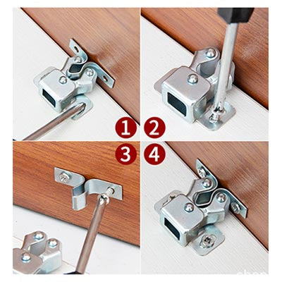 Classic cabinet door lock made of stainless steel | Bowlift