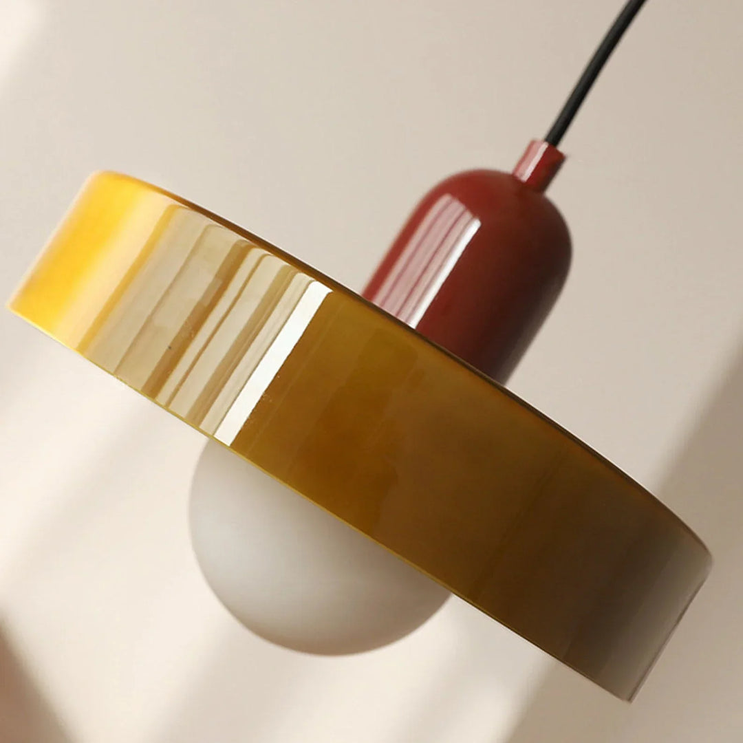 BowLift | Bauhaus Pendant Light made of Colored Glass