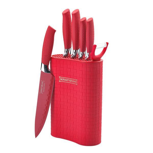 Knife set from Royalty Line (5 pieces + peeler) | Bowlift