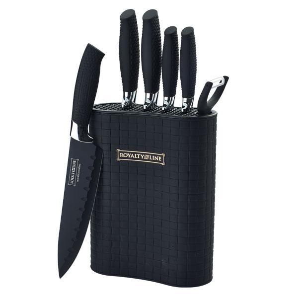 Knife set from Royalty Line (5 pieces + peeler) | Bowlift