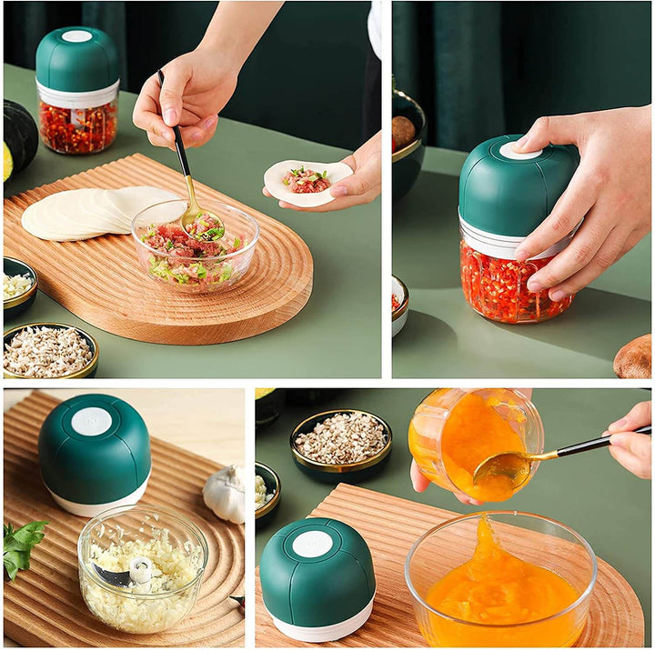 ChopEase Electric Garlic Press – USB Rechargeable – Compact & Powerful – 250ml | Bowlift