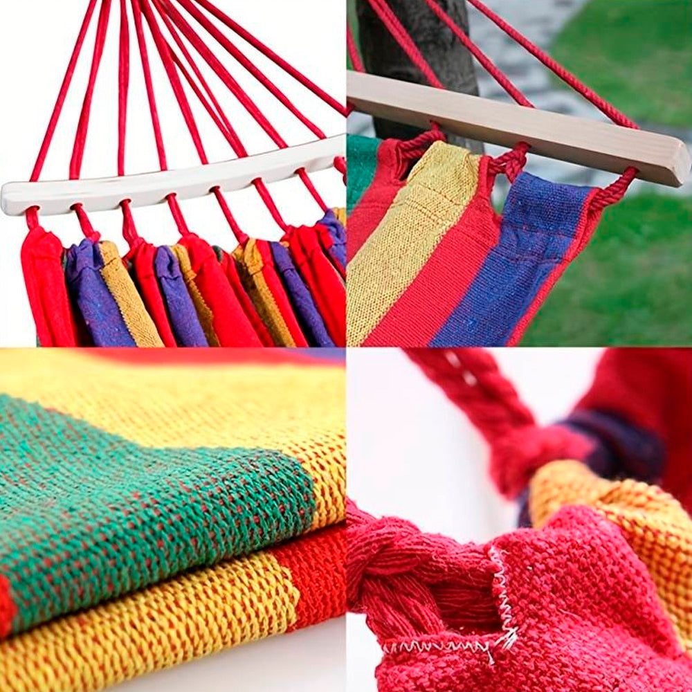 Hammock - by Camping Hammock (red striped) | Bowlift