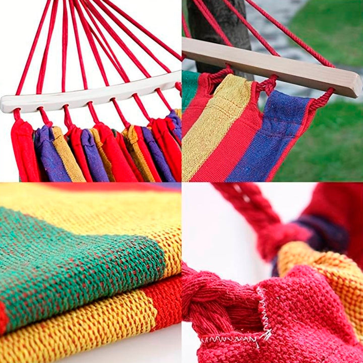 Hammock - by Camping Hammock (red striped) | Bowlift