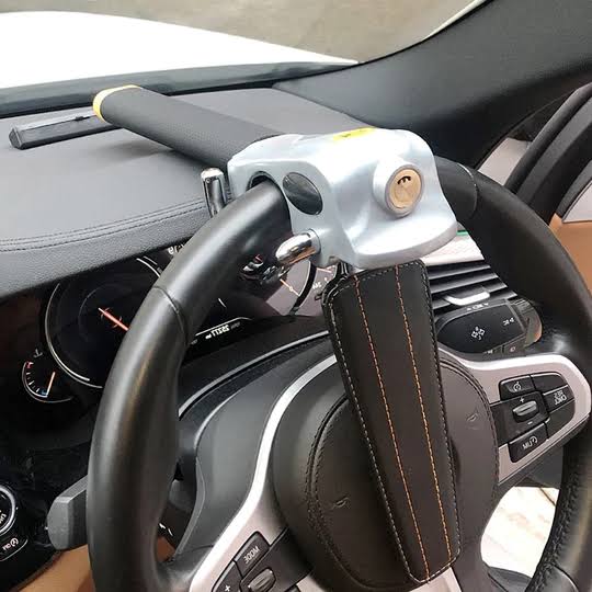 Adjustable Steering Wheel Lock with Triple Locking – Strong Theft Prevention | Bowlift