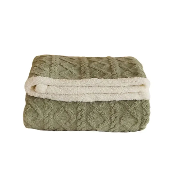 BowLift | Stylish Winter Blanket Made of Thick Lamb's Wool with an Elegant Accent