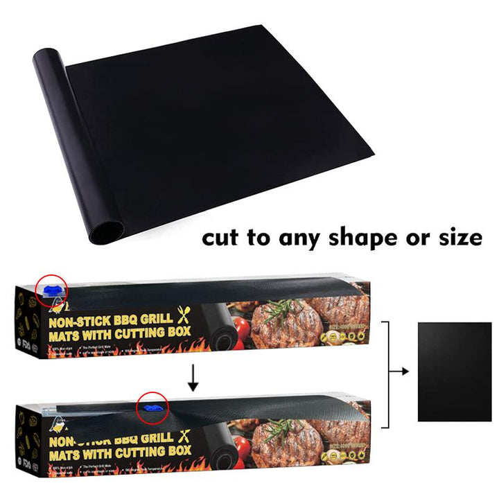 BowLift | Non-stick BBQ grill mats with cutting box