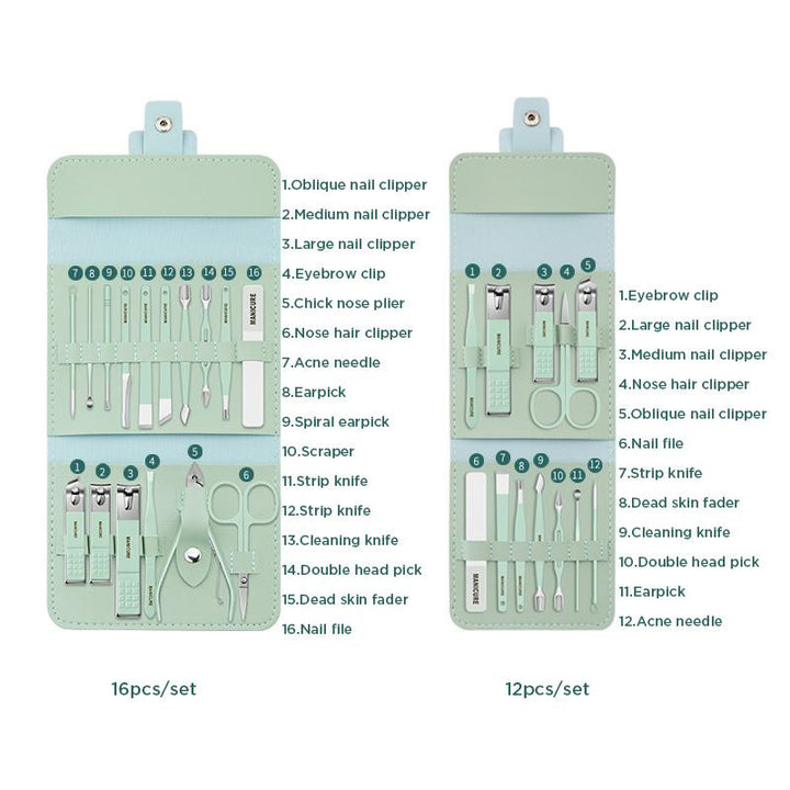 BowLift | Nail Clipper Portable Set (12/16 Pieces)