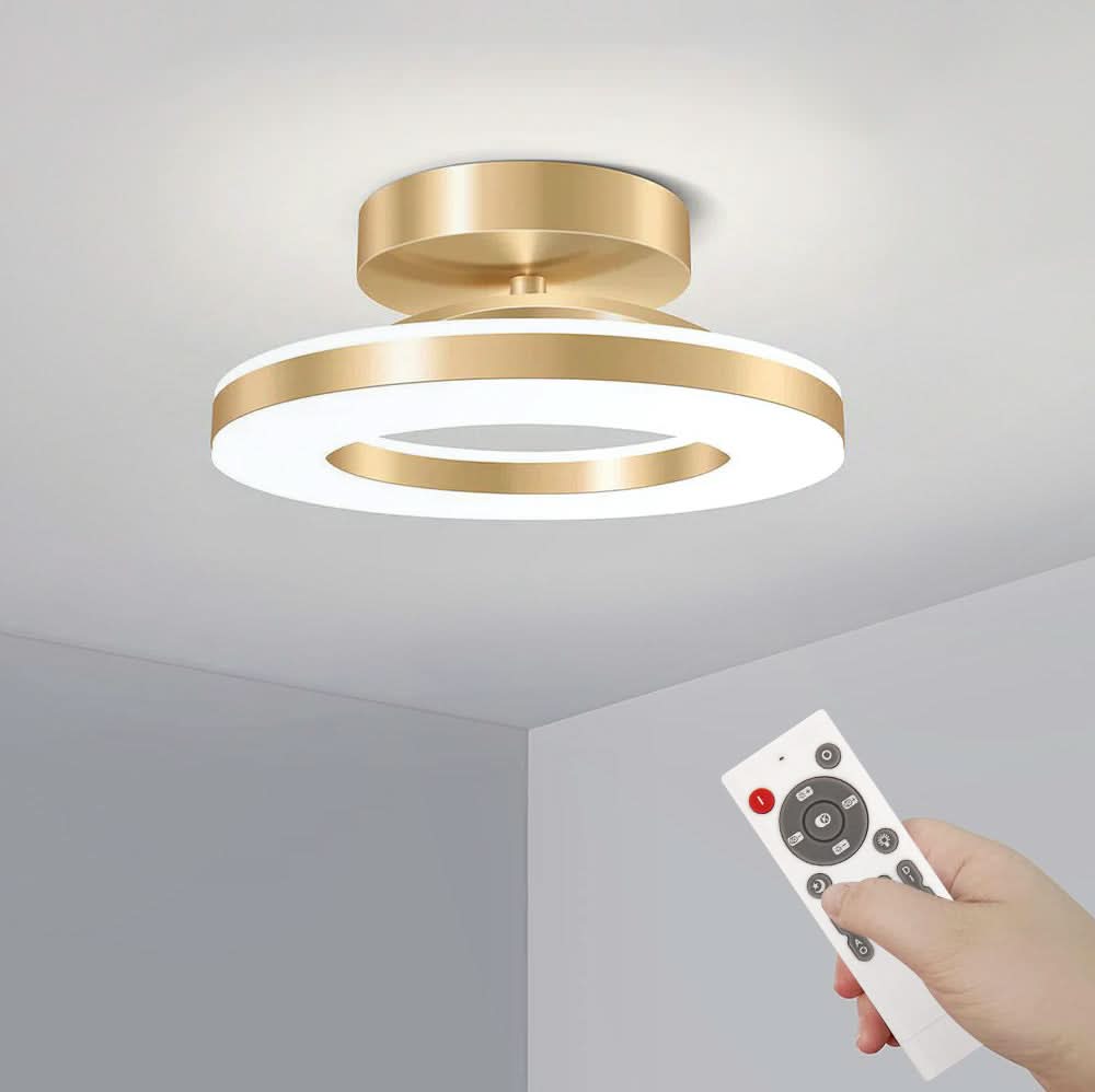 BowLift | ZAYNO Black LED Ceiling Light – Modern Flush Mount