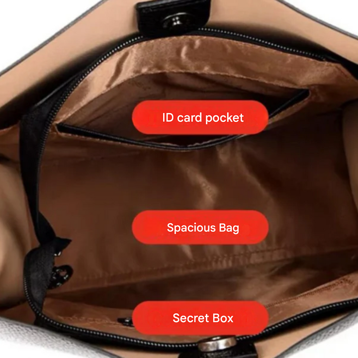 BowLift | Large Leather Handbag with Royal Capacity - DailyLux