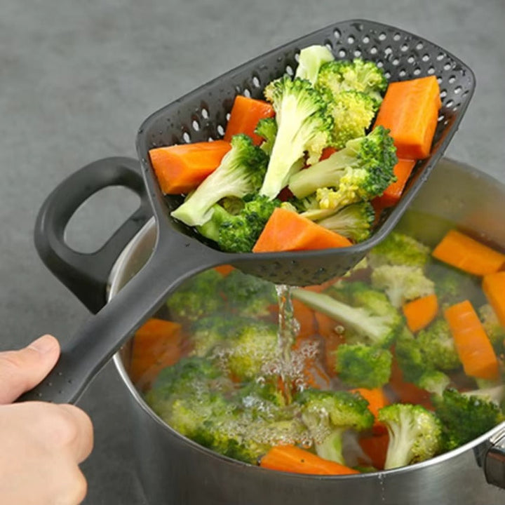 BowLift | Large PP Kitchen Spoon for Straining and Serving - EasyDrain