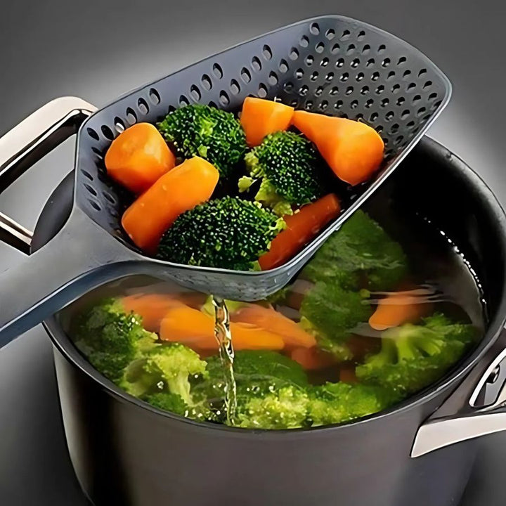 BowLift | Large PP Kitchen Spoon for Straining and Serving - EasyDrain