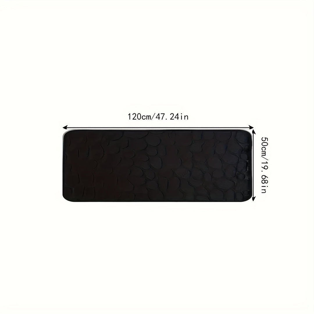 BowLift | Large Striped Bath Mat - Aurora
