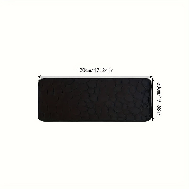 BowLift | Large Striped Bath Mat - Aurora