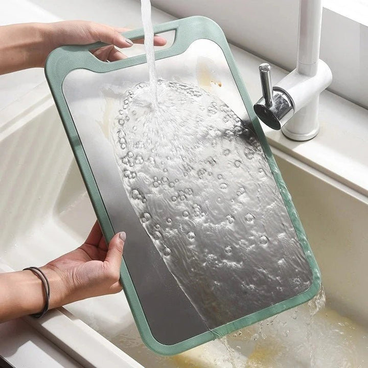 BowLift | Lattea – Double Sided Stainless Steel Cutting Board with Non-Stick Surface