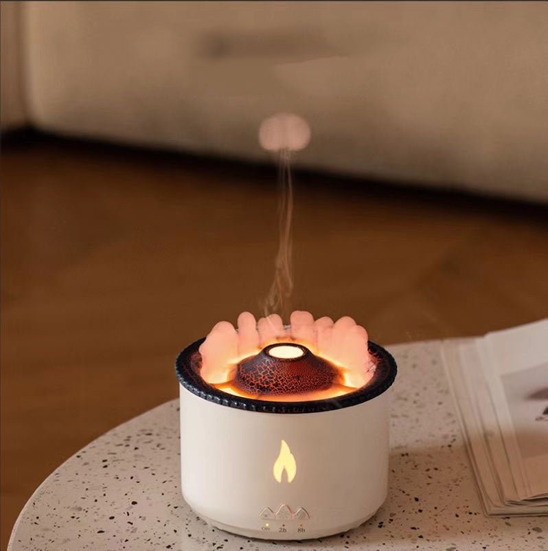 BowLift | LAVAMIST – Flame Humidifier & Aromatherapy Diffuser with Soothing Ambient Light