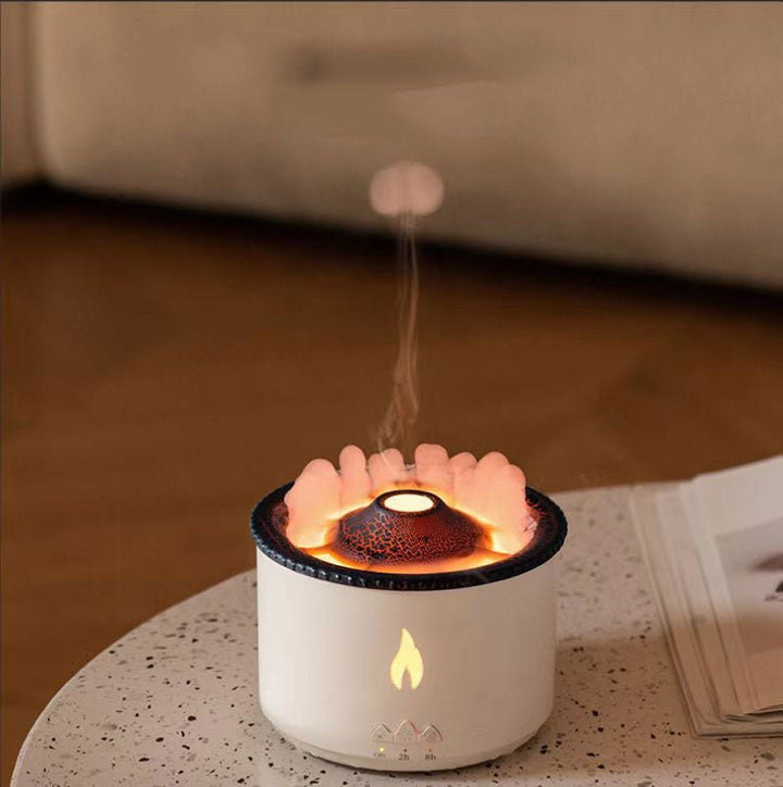 BowLift | LAVAMIST – Flame Humidifier & Aromatherapy Diffuser with Soothing Ambient Light