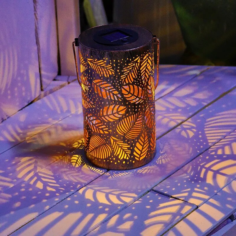 BowLift | Glowing Leaf Lantern | Elegant Solar Garden Light