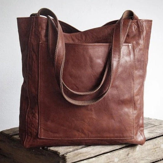 BowLift | Eva | Luxury Leather Handbag for Women – Elegant Everyday Shoulder Bag with Inner Compartments