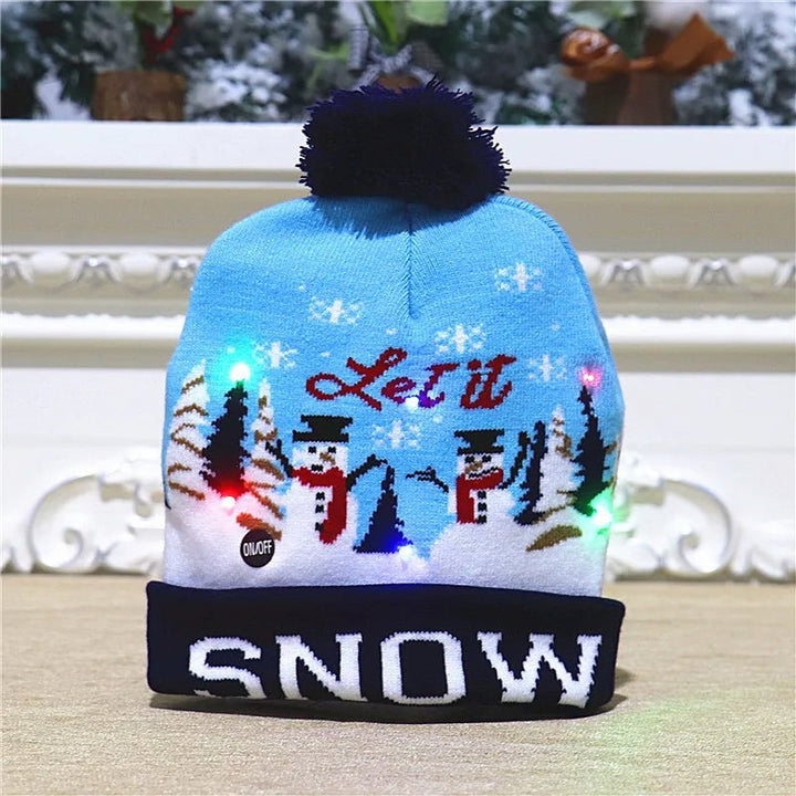 BowLift | LED Christmas Beanie - Unisex Knitted Beanie  for Christmas and New Year