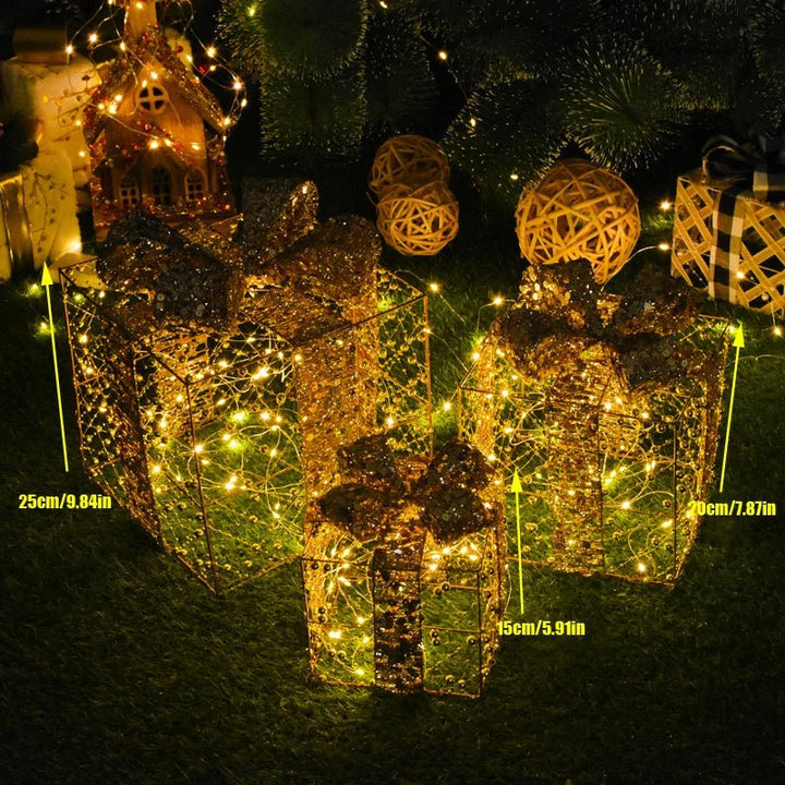 BowLift | LED Christmas Christmas Tree, Snowman or Gift Box Decoration – Snowman & Fawn Tree Decorations, Perfect Holiday Ornaments & New Year Gifts