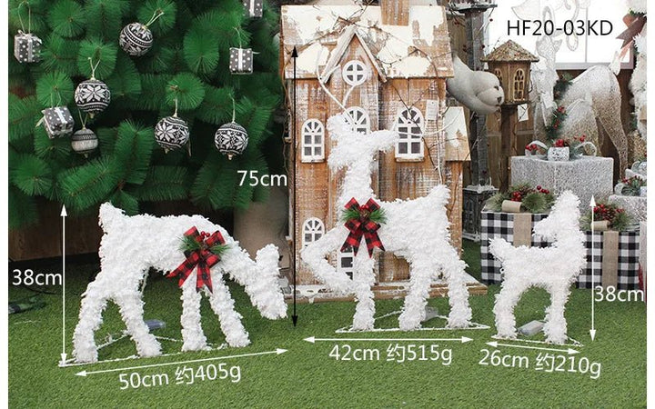 BowLift | LED Christmas Christmas Tree, Snowman or Gift Box Decoration – Snowman & Fawn Tree Decorations, Perfect Holiday Ornaments & New Year Gifts