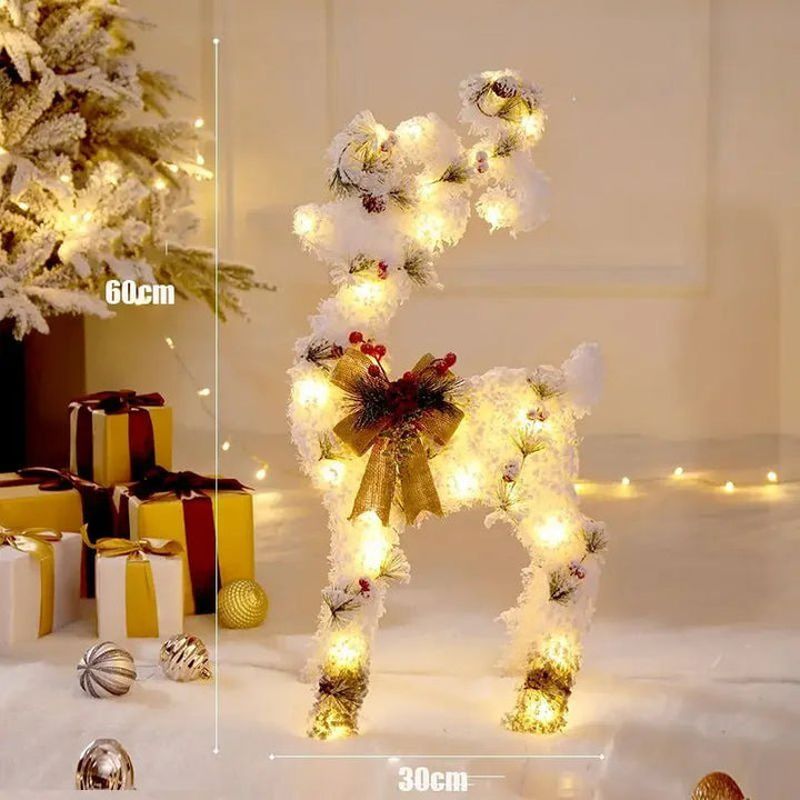 BowLift | LED Christmas Christmas Tree, Snowman or Gift Box Decoration – Snowman & Fawn Tree Decorations, Perfect Holiday Ornaments & New Year Gifts