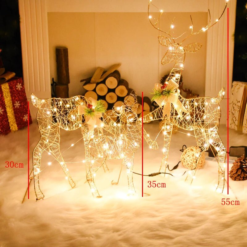 BowLift | LED Christmas Christmas Tree, Snowman or Gift Box Decoration – Snowman & Fawn Tree Decorations, Perfect Holiday Ornaments & New Year Gifts