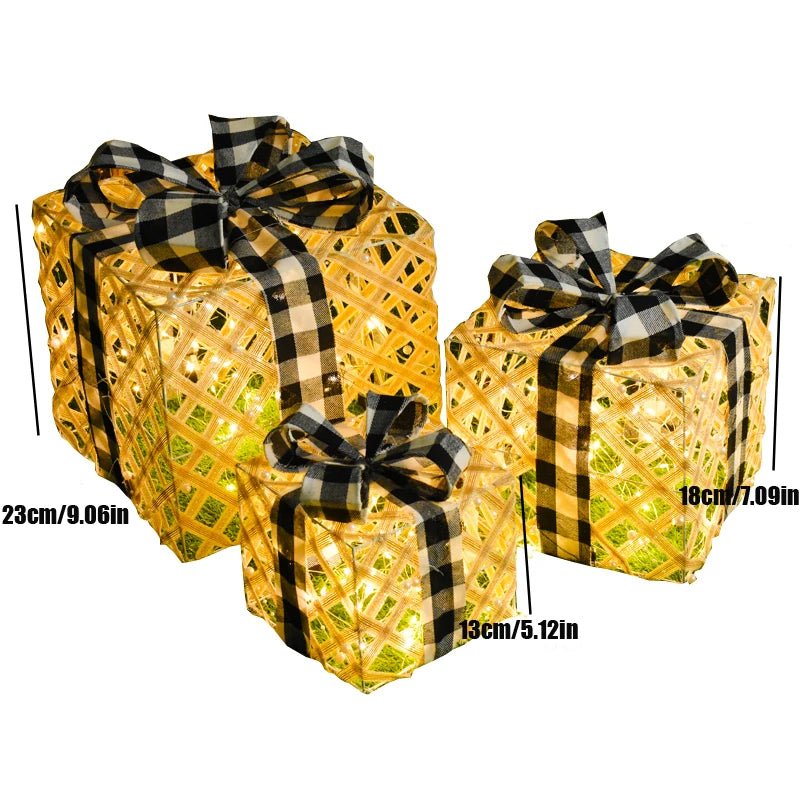 BowLift | LED Christmas Christmas Tree, Snowman or Gift Box Decoration – Snowman & Fawn Tree Decorations, Perfect Holiday Ornaments & New Year Gifts