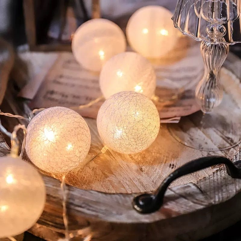 BowLift | LED Cotton Ball Garland Lights