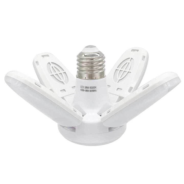 BowLift | LED dimmable ceiling lights for the garage with 4 adjustable panels
