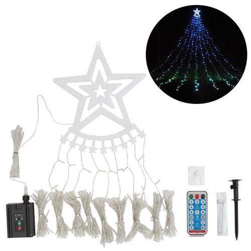 BowLift | Led Five-Pointed Star Waterfall Mountable Christmas Tree Light for Yard Outdoor Deco