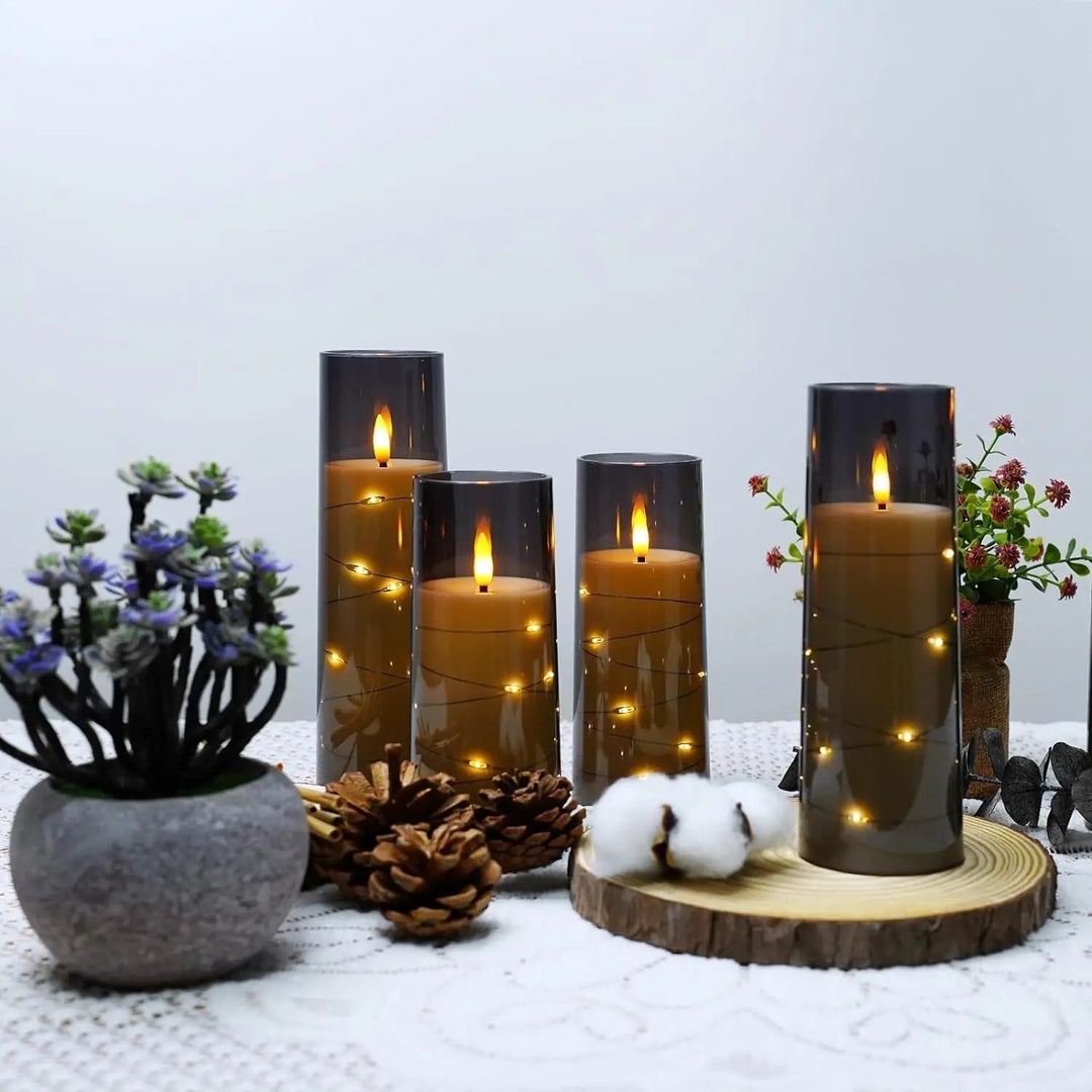 BowLift | LED Flameless Candles – Battery-Powered Acrylic Lights for Wedding, Halloween & Christmas Décor