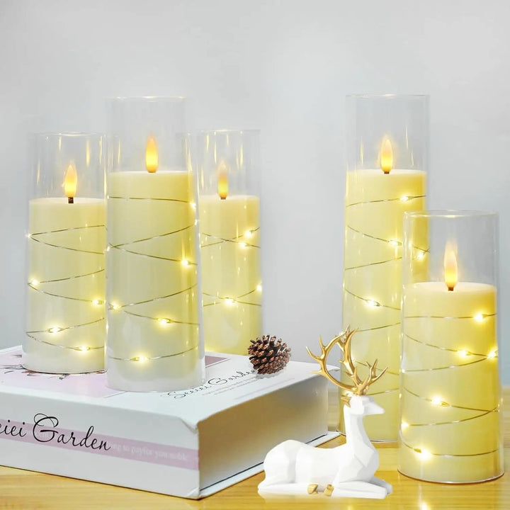 BowLift | LED Flameless Candles – Battery-Powered Acrylic Lights for Wedding, Halloween & Christmas Décor