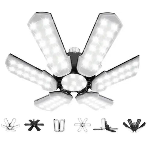 BowLift | LED Garage Ceiling Lights 150W 15000LM 6500K with 6+1 deformable Panels