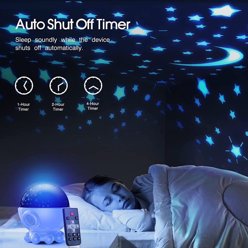 BowLift | LED Night Light with Ocean & Starry Sky Projection + Music Function - DreamAura