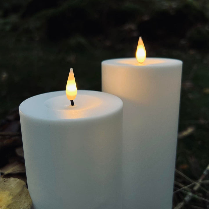 BowLift | Outdoor LED Flameless Pillar Candle Set