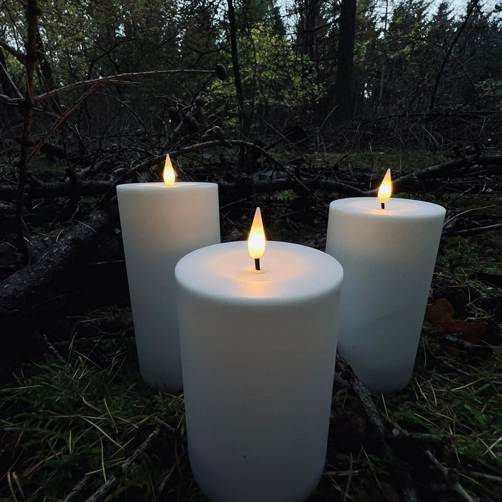 BowLift | Outdoor LED Flameless Pillar Candle Set