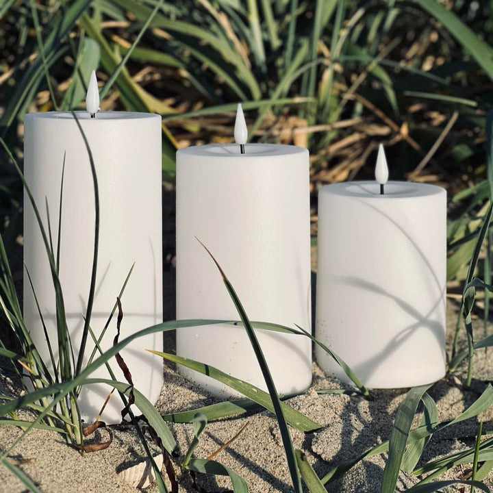BowLift | Outdoor LED Flameless Pillar Candle Set