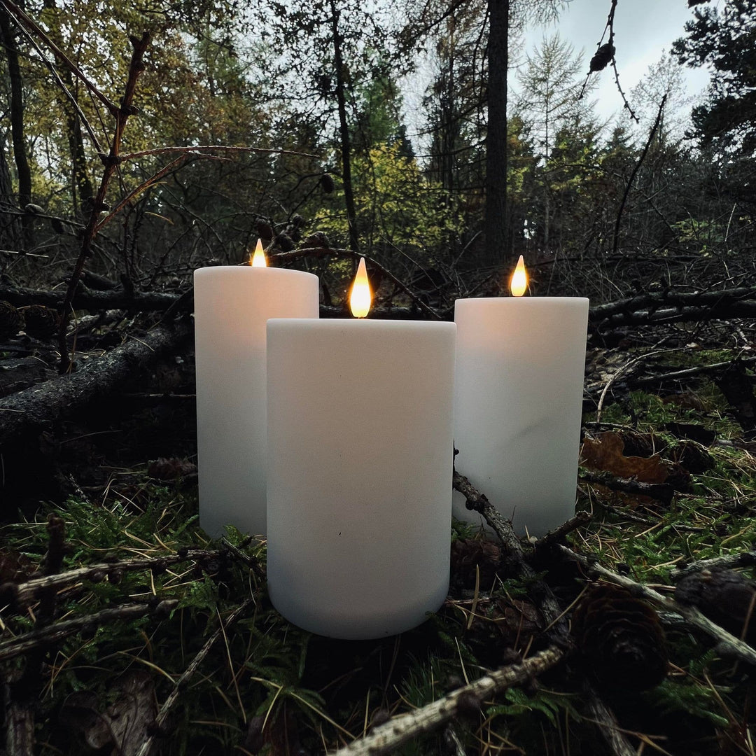 BowLift | Outdoor LED Flameless Pillar Candle Set