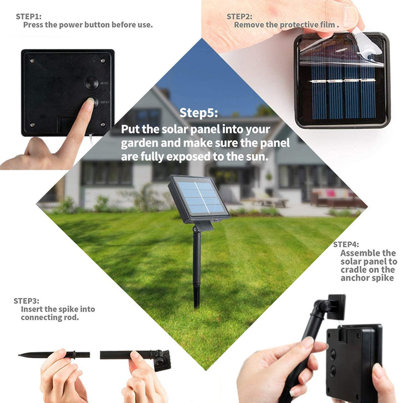 BowLift | Solar string lights for outdoor use | Waterproof solar garden lights