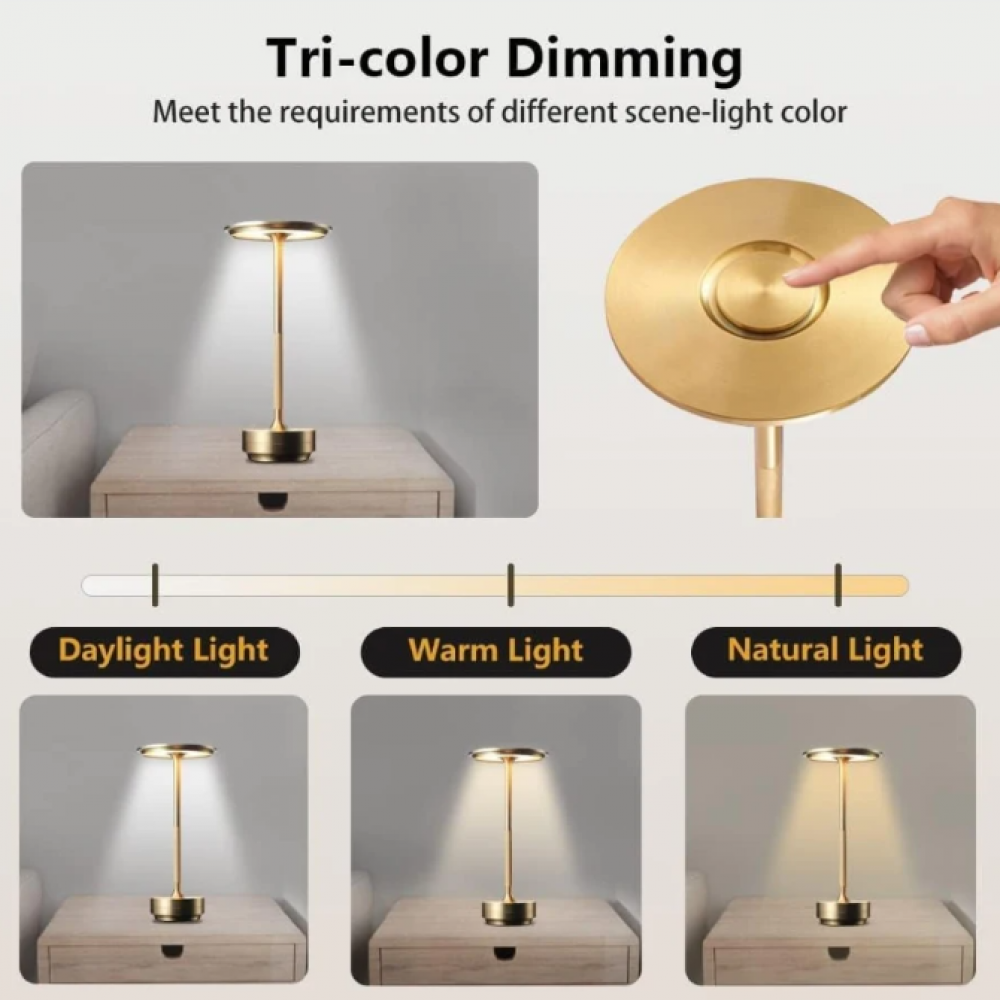 BowLift | ClarityGlow Luxe Edition | Wireless LED Table Lamp