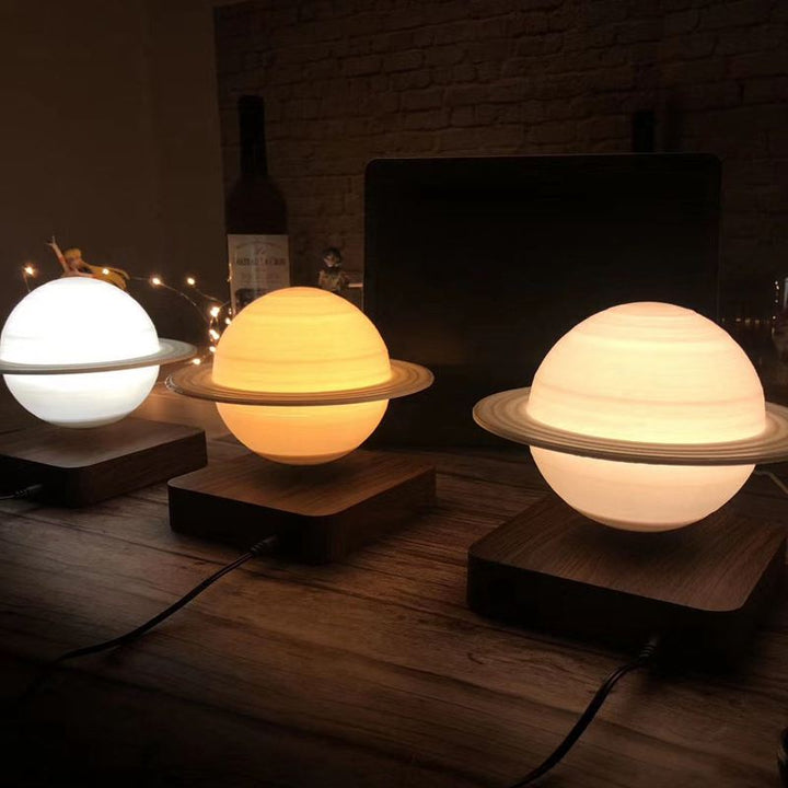 Levitating Saturn Lamp Bowlift