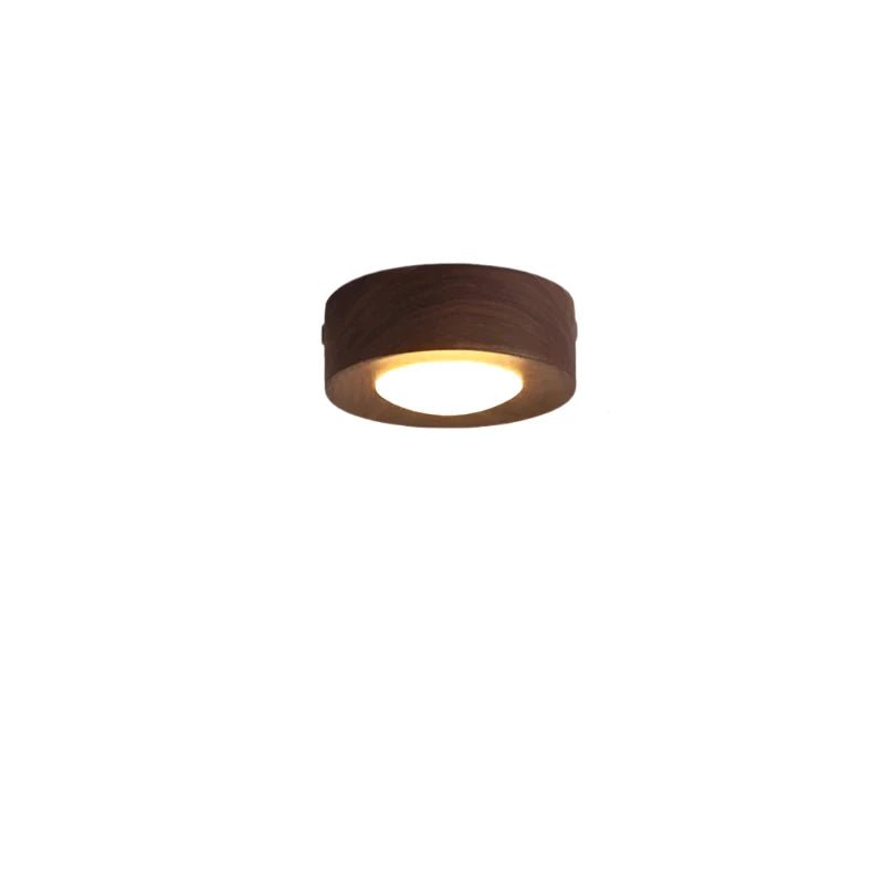 BowLift LignaShine Wooden Flush Mount Ceiling Light